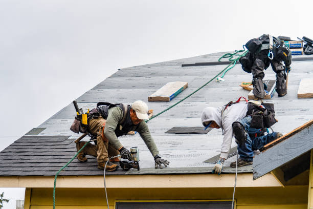 Professional Flat Roof Repair technician working in Natrona Heights, PA